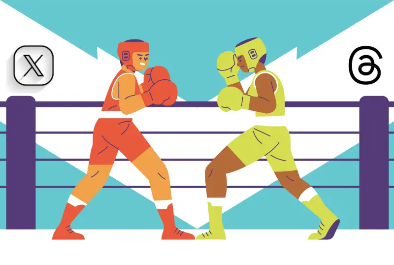 threads v X (Twitter)